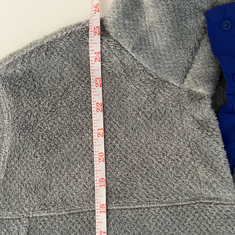 Patagonia Re-Tool Snap-T Polartec Pullover Gray with Blue Ladies Large Outdoors - Picture 10 of 12